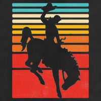 Rodeo Bucking Bronco Horse Retro Style Adult Drive Performance Visor