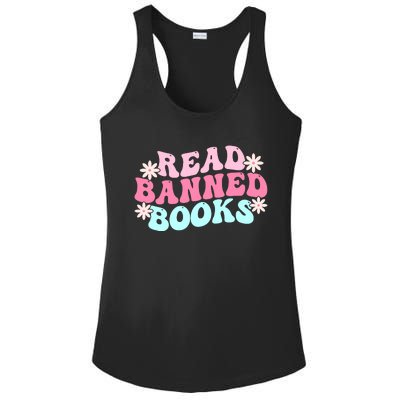 Read Banned Books Banned Books Lover Reading Bookworm Ladies PosiCharge Competitor Racerback Tank