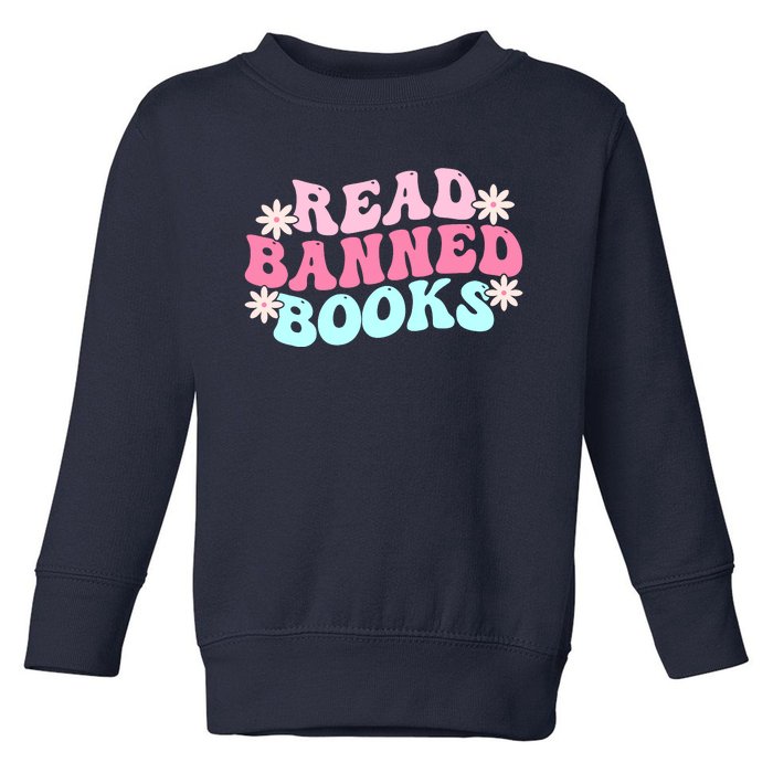 Read Banned Books Banned Books Lover Reading Bookworm Toddler Sweatshirt