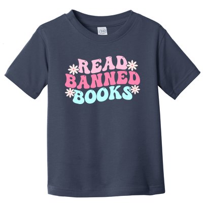 Read Banned Books Banned Books Lover Reading Bookworm Toddler T-Shirt