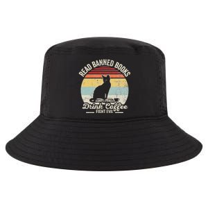 Read Banned Books Drink Coffee Fight Evil Cool Comfort Performance Bucket Hat