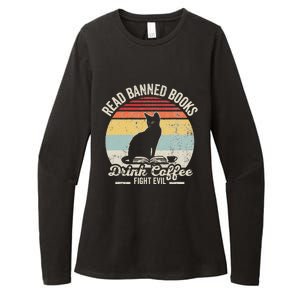 Read Banned Books Drink Coffee Fight Evil Womens CVC Long Sleeve Shirt