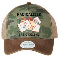 Radicalized By Basic Decency Book Flower Legacy Tie Dye Trucker Hat