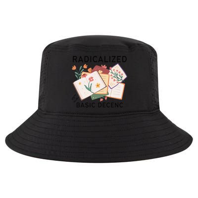 Radicalized By Basic Decency Book Flower Cool Comfort Performance Bucket Hat