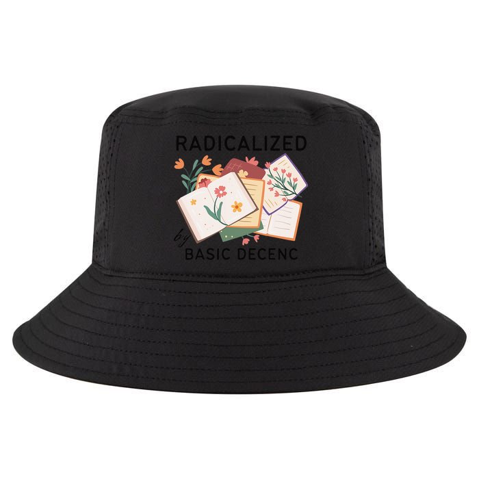 Radicalized By Basic Decency Book Flower Cool Comfort Performance Bucket Hat