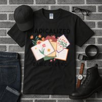 Radicalized By Basic Decency Book Flower Tall T-Shirt