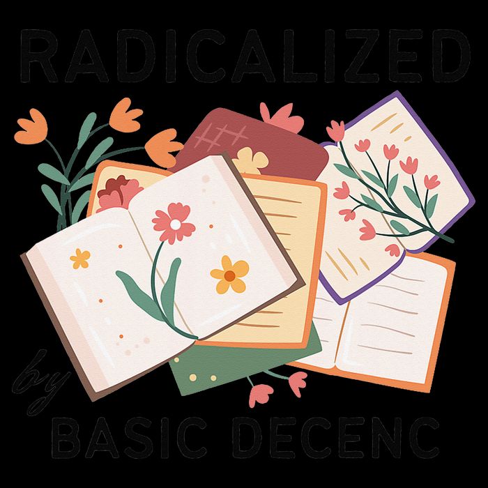 Radicalized By Basic Decency Book Flower Backpack