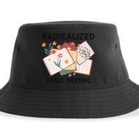 Radicalized By Basic Decency Book Flower Sustainable Bucket Hat