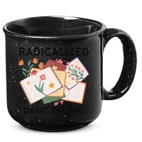 Radicalized By Basic Decency Book Flower 15oz Campfire Ceramic Mug