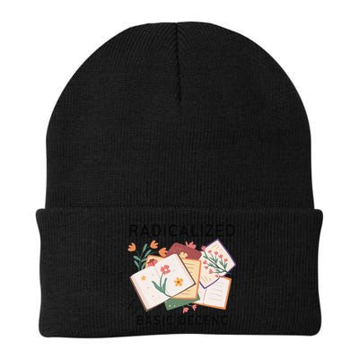 Radicalized By Basic Decency Book Flower Beanie