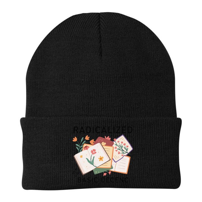 Radicalized By Basic Decency Book Flower Beanie