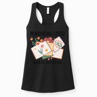 Radicalized By Basic Decency Book Flower Womens Tank Top