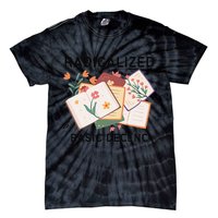 Radicalized By Basic Decency Book Flower Tie-Dye T-Shirt