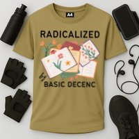 Radicalized By Basic Decency Book Flower Performance Shirt