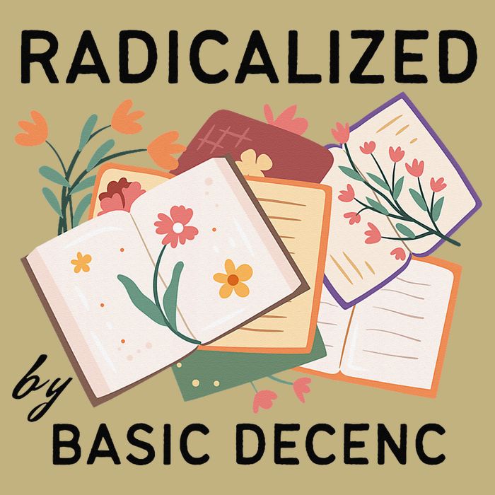 Radicalized By Basic Decency Book Flower Tall Long Sleeve T-Shirt