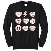 Retro Baseball Ballpark Baseball Lover Game Day Baseball Tall Sweatshirt