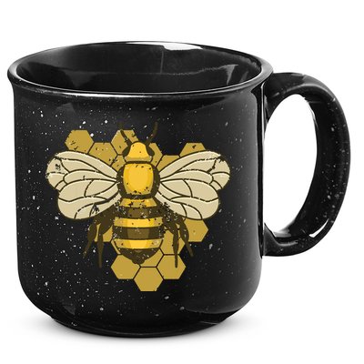 Retro Beekeeper Beekeeping Bumblebee Vintage Save The Bees 15oz Campfire Ceramic Mug