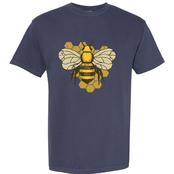 Retro Beekeeper Beekeeping Bumblebee Vintage Save The Bees Garment-Dyed Heavyweight T-Shirt