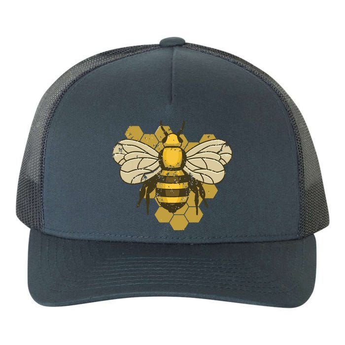 Retro Beekeeper Beekeeping Bumblebee Vintage Save The Bees Yupoong Adult 5-Panel Trucker Hat