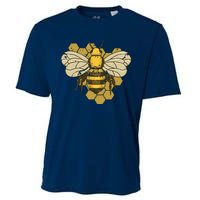 Retro Beekeeper Beekeeping Bumblebee Vintage Save The Bees Cooling Performance Crew T-Shirt