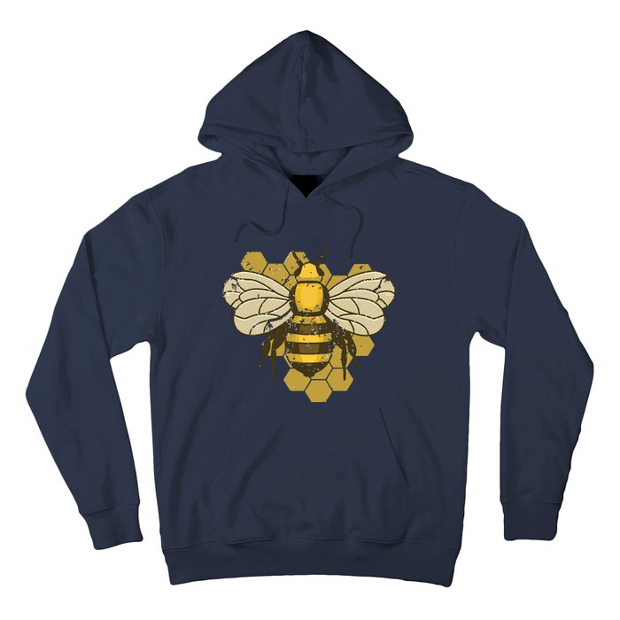 Retro Beekeeper Beekeeping Bumblebee Vintage Save The Bees Hoodie