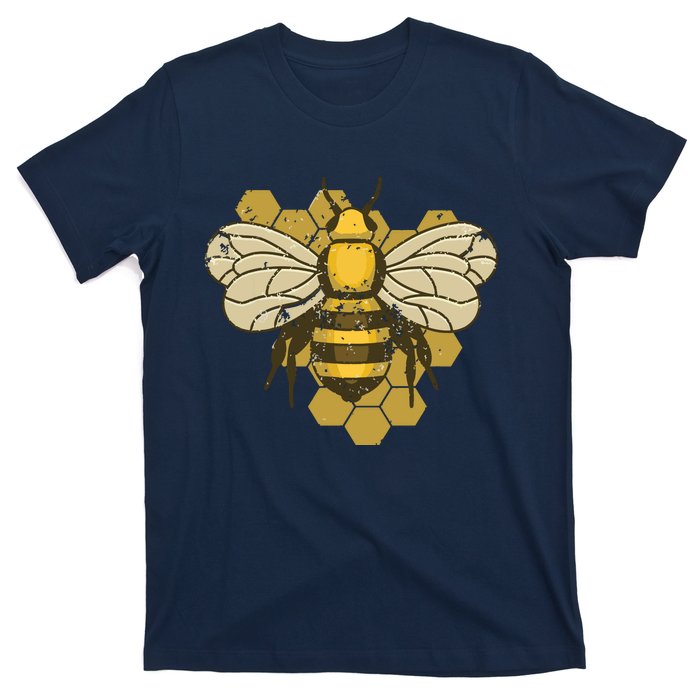 Retro Beekeeper Beekeeping Bumblebee Vintage Save The Bees T-Shirt