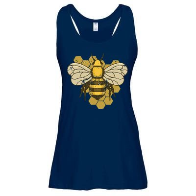 Retro Beekeeper Beekeeping Bumblebee Vintage Save The Bees Ladies Essential Flowy Tank