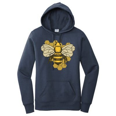 Retro Beekeeper Beekeeping Bumblebee Vintage Save The Bees Women's Pullover Hoodie