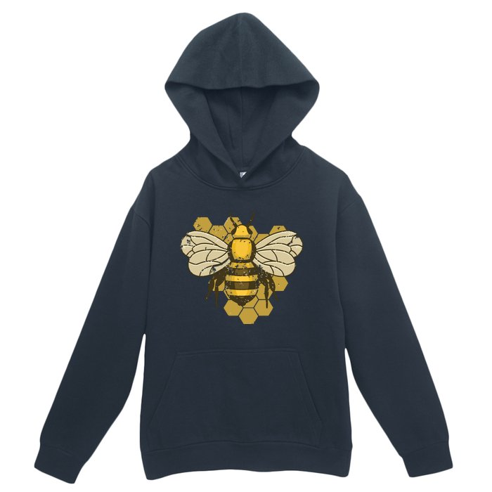 Retro Beekeeper Beekeeping Bumblebee Vintage Save The Bees Urban Pullover Hoodie