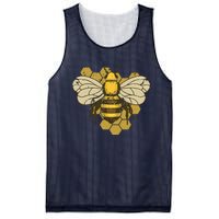 Retro Beekeeper Beekeeping Bumblebee Vintage Save The Bees Mesh Reversible Basketball Jersey Tank