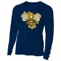 Retro Beekeeper Beekeeping Bumblebee Vintage Save The Bees Cooling Performance Long Sleeve Crew