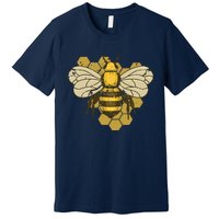 Retro Beekeeper Beekeeping Bumblebee Vintage Save The Bees Premium T-Shirt