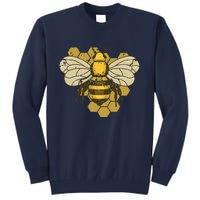 Retro Beekeeper Beekeeping Bumblebee Vintage Save The Bees Tall Sweatshirt