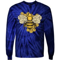 Retro Beekeeper Beekeeping Bumblebee Vintage Save The Bees Tie-Dye Long Sleeve Shirt