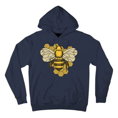 Retro Beekeeper Beekeeping Bumblebee Vintage Save The Bees Tall Hoodie