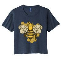 Retro Beekeeper Beekeeping Bumblebee Vintage Save The Bees Crop Top