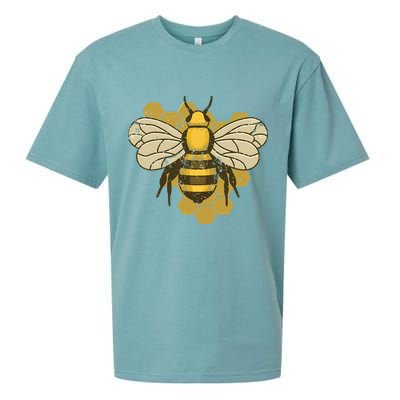 Retro Beekeeper Beekeeping Bumblebee Vintage Save The Bees Sueded Cloud Jersey T-Shirt