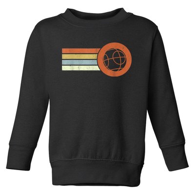 Retro Bocce Ball Player Vintage Bocce Toddler Sweatshirt