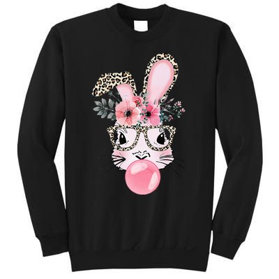 Rabbit Bunny Blowing Bubble Gum Easter Day Sweatshirt