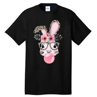 Rabbit Bunny Blowing Bubble Gum Easter Day Tall T-Shirt