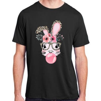 Rabbit Bunny Blowing Bubble Gum Easter Day Adult ChromaSoft Performance T-Shirt