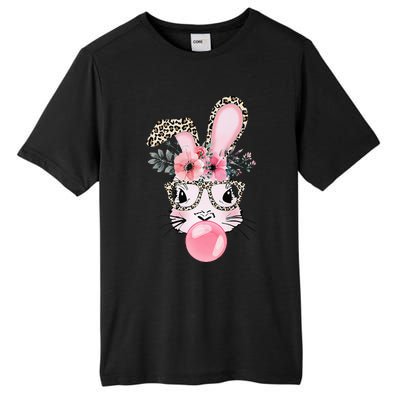 Rabbit Bunny Blowing Bubble Gum Easter Day Tall Fusion ChromaSoft Performance T-Shirt