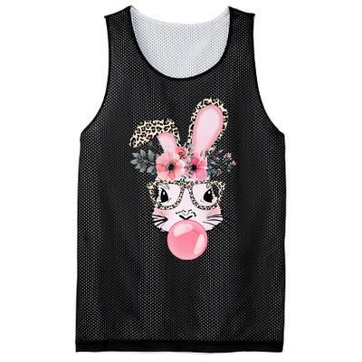 Rabbit Bunny Blowing Bubble Gum Easter Day Mesh Reversible Basketball Jersey Tank