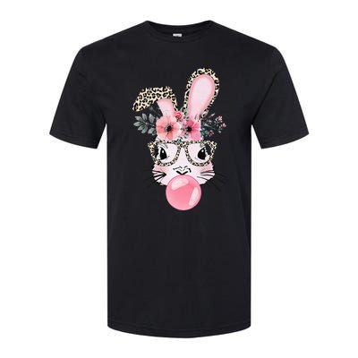 Rabbit Bunny Blowing Bubble Gum Easter Day Softstyle CVC T-Shirt