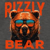 Rizzly Bear Cool Grizzly Bear Wearing Sunglasses Funny Meme Vector Backpack