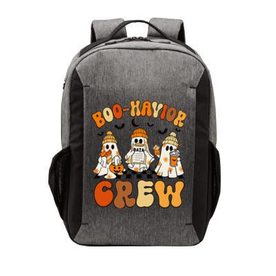 Retro Boohavior Crew Behavior Analyst Halloween Gift Vector Backpack