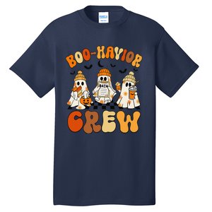 Retro Boohavior Crew Behavior Analyst Halloween Gift Tall T-Shirt