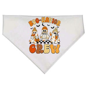 Retro Boohavior Crew Behavior Analyst Halloween Gift USA-Made Doggie Bandana