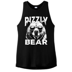 Rizzly Bear Cool Bear Wearing Sunglasses Rizz For Boy Ladies PosiCharge Tri-Blend Wicking Tank