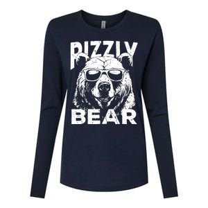 Rizzly Bear Cool Bear Wearing Sunglasses Rizz For Boy Womens Cotton Relaxed Long Sleeve T-Shirt